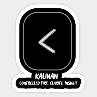 The Nordic rune Kaunan Sticker